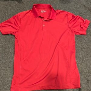 Red Nike golf polo